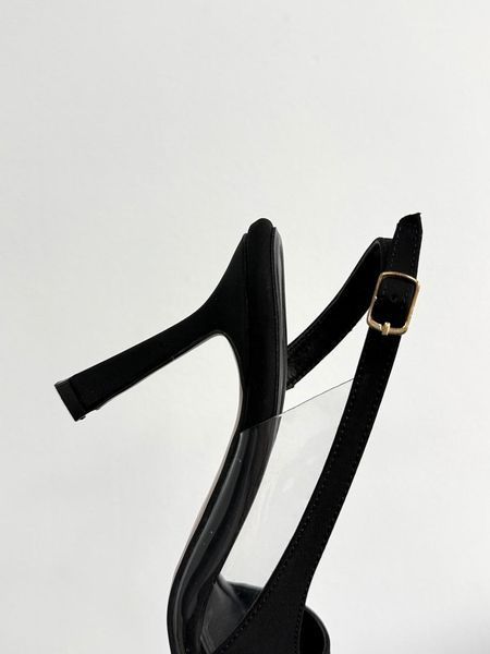 Жіночі босоніжки шоколадного кольору з взуттєвого текстилю преміум якості 1138338 фото
