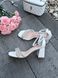 Босоніжки жіночі білі на стійкому підборі з екошкіри | літні босоніжки 5299182s5 фото 1